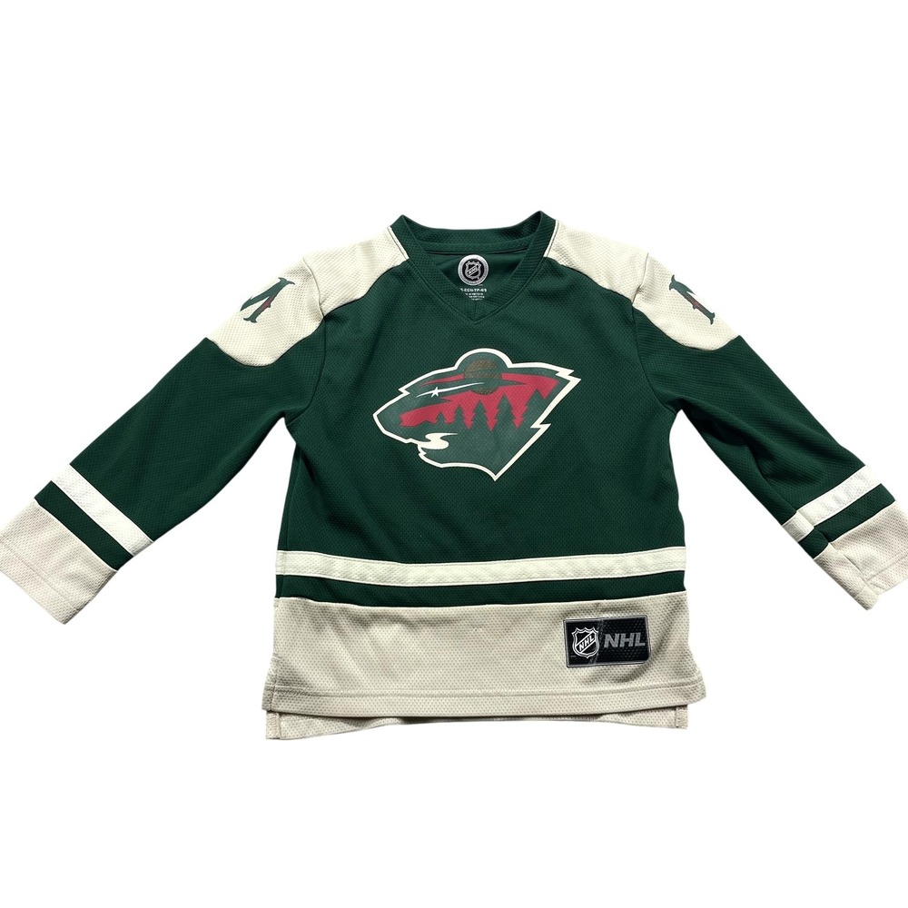 Minnesota Wild Jersey Boys XS Green NHL Hockey Kirill Kaprizov 97 Outerstuff